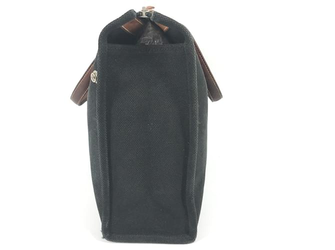 Hermès Medor Studs Aktentasche Braun Schwarz - Ansicht 4