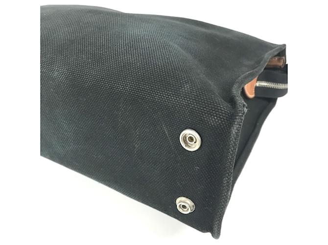 Hermès Medor Studs Aktentasche Braun Schwarz - Ansicht 5
