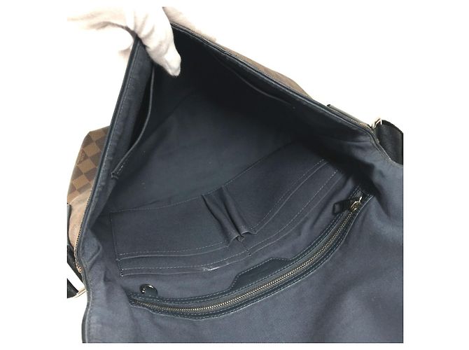 Borsa a flap Damier Sprinter GM di Louis Vuitton Marrone Blu navy - vista 10