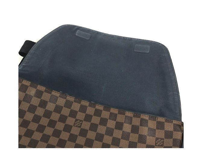 Borsa a flap Damier Sprinter GM di Louis Vuitton Marrone Blu navy - vista 12