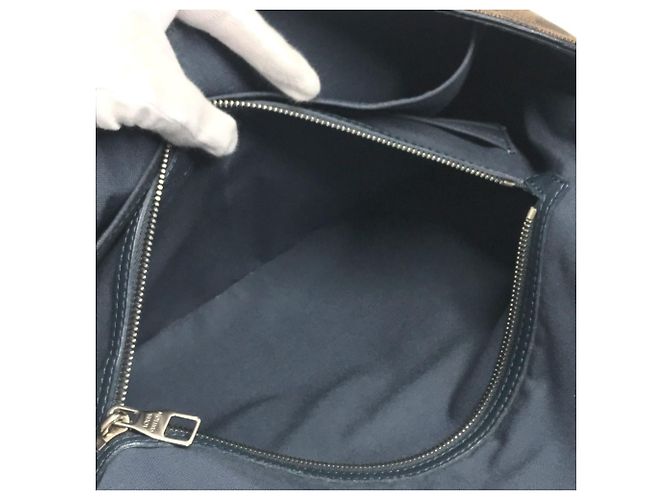 Borsa a flap Damier Sprinter GM di Louis Vuitton Marrone Blu navy - vista 14
