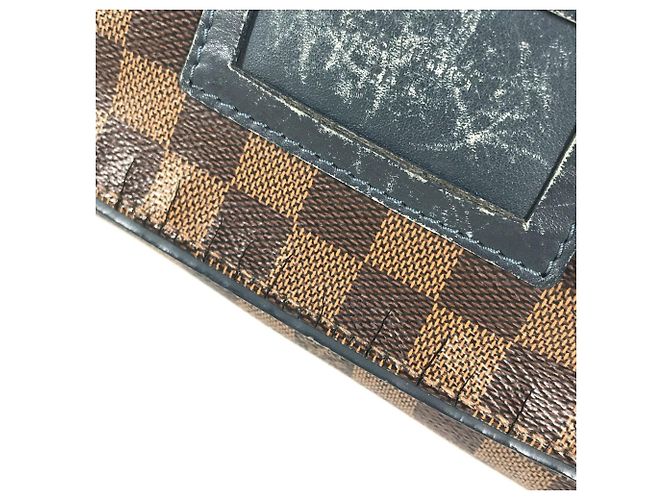 Borsa a flap Damier Sprinter GM di Louis Vuitton Marrone Blu navy - vista 17
