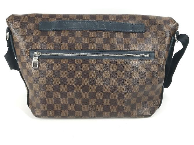 Borsa a flap Damier Sprinter GM di Louis Vuitton Marrone Blu navy - vista 2