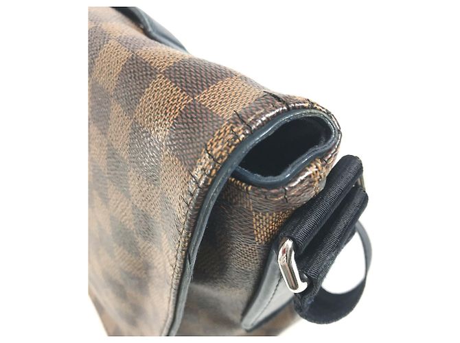Borsa a flap Damier Sprinter GM di Louis Vuitton Marrone Blu navy - vista 9