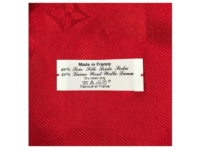 Monogramm Schal von Louis Vuitton Rot - Ansicht 12