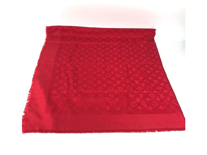 Monogramm Schal von Louis Vuitton Rot - Ansicht 8