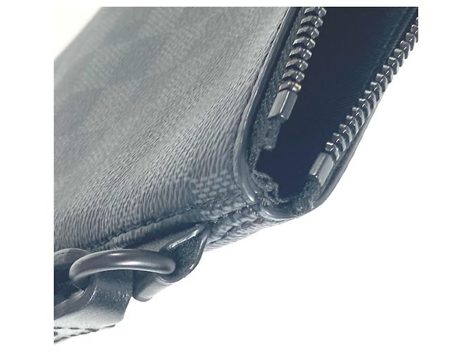 Borsa Pouch Take-Off Damier Graphite Louis Vuitton Nero - vista 11