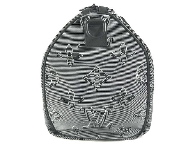 Borsa Keepall Bandoulière Reversibile 50 Monogram Louis Vuitton Marrone Nero Multicolore - vista 13