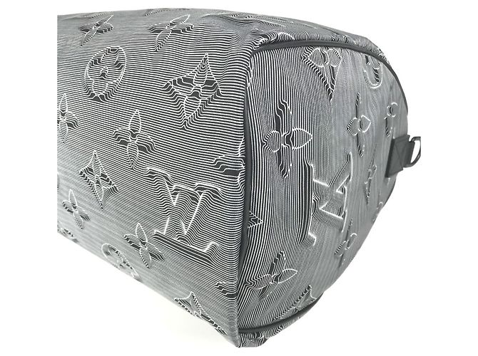 Borsa Keepall Bandoulière Reversibile 50 Monogram Louis Vuitton Marrone Nero Multicolore - vista 15