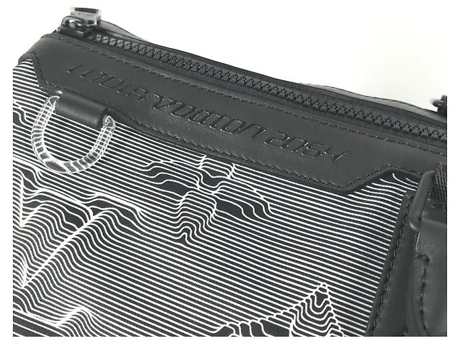 Borsa Keepall Bandoulière Reversibile 50 Monogram Louis Vuitton Marrone Nero Multicolore - vista 17