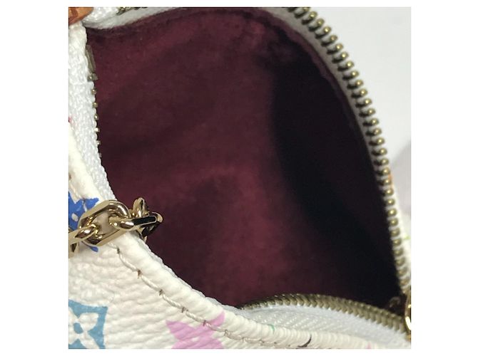 Louis Vuitton Monogram Multicolore Coin Purse White - view 11