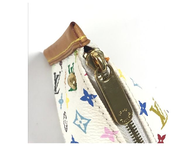 Louis Vuitton Monogram Multicolore Coin Purse White - view 12
