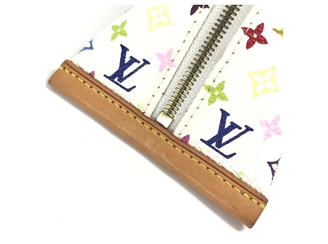 Louis Vuitton Monogram Multicolore Coin Purse White - view 14
