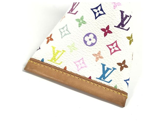 Louis Vuitton Monogram Multicolore Coin Purse White - view 15