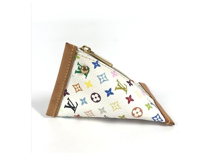 Louis Vuitton Monogram Multicolore Coin Purse White - view 3