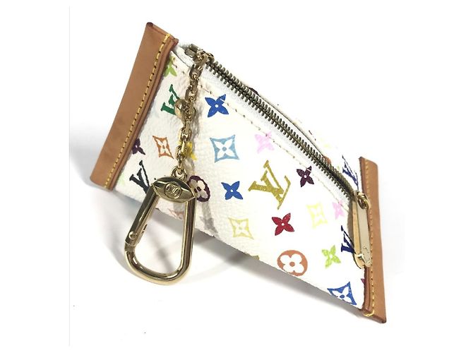 Louis Vuitton Monogram Multicolore Coin Purse White - view 6