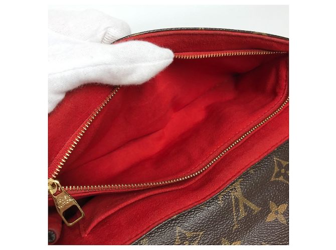 Borsa San Placide Monogram Louis Vuitton Marrone Rosso - vista 11