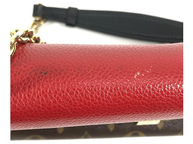 Borsa San Placide Monogram Louis Vuitton Marrone Rosso - vista 15
