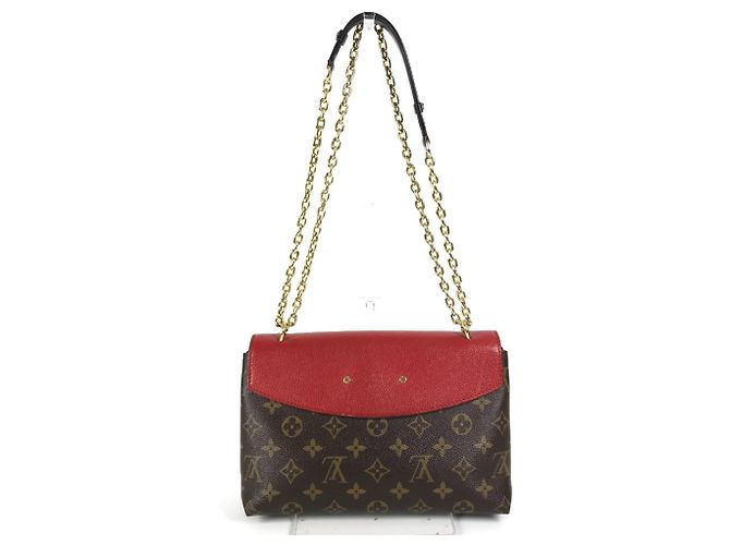 Borsa San Placide Monogram Louis Vuitton Marrone Rosso - vista 2