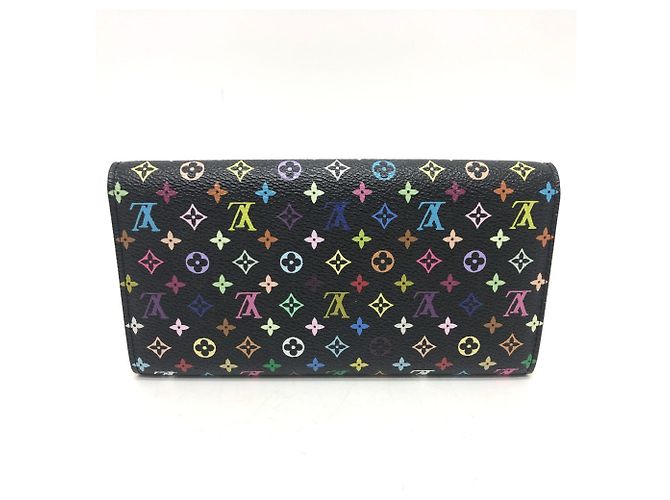 Louis Vuitton Monogram Multicolore Long Wallet Black - view 2