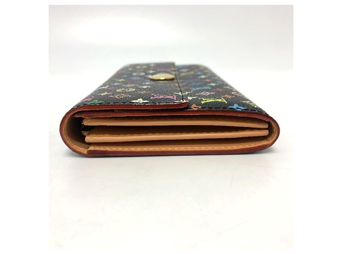 Louis Vuitton Monogram Multicolore Long Wallet Black - view 4