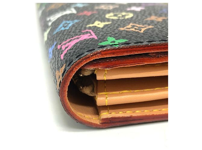 Louis Vuitton Monogram Multicolore Long Wallet Black - view 5