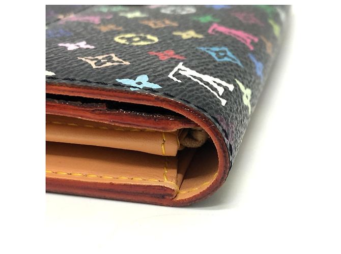 Louis Vuitton Monogram Multicolore Long Wallet Black - view 8