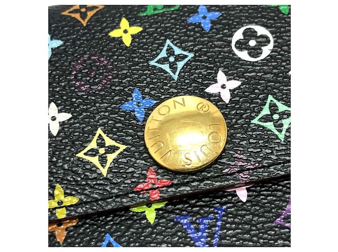 Louis Vuitton Monogram Multicolore Long Wallet Black - view 9
