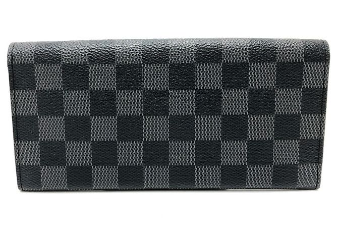 Louis Vuitton Damier Graphite Long Wallet Black - view 2