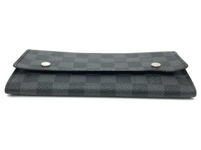 Louis Vuitton Damier Graphite Long Wallet Black - view 5