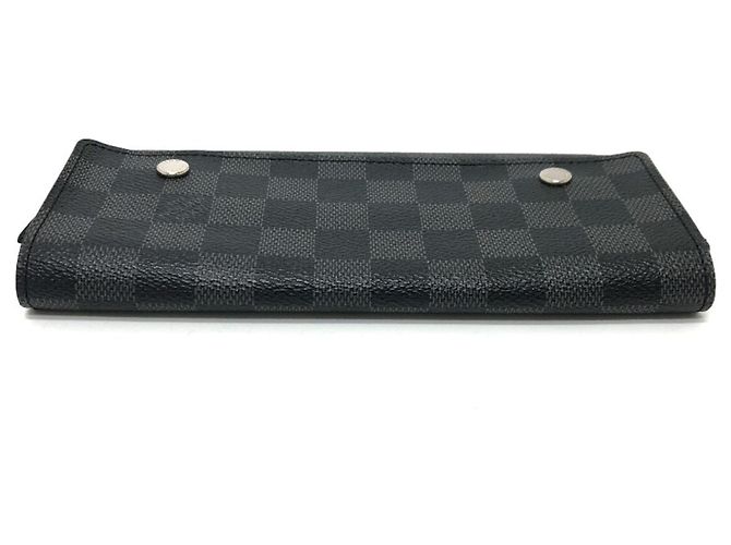 Louis Vuitton Damier Graphite Long Wallet Black - view 6