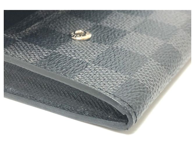 Louis Vuitton Damier Graphite Long Wallet Black - view 7
