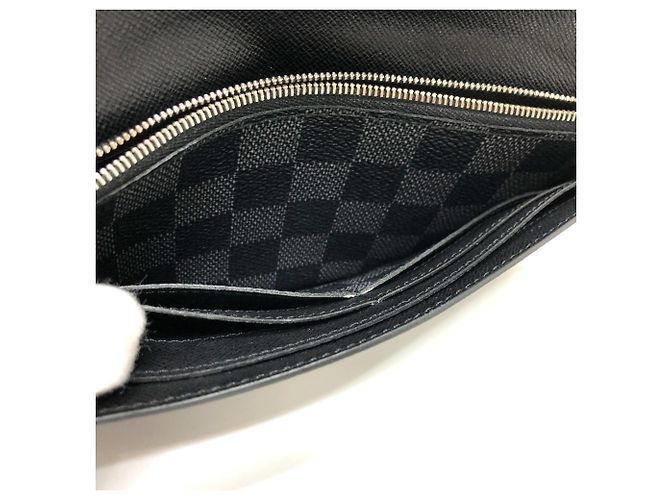 Louis Vuitton Damier Graphite Long Wallet Black - view 9