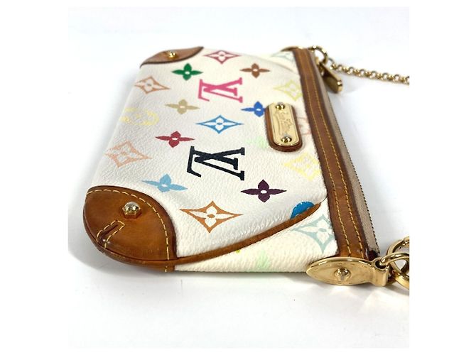 Louis Vuitton Monogram Multicolore Mila MM Chain Bag White - view 3