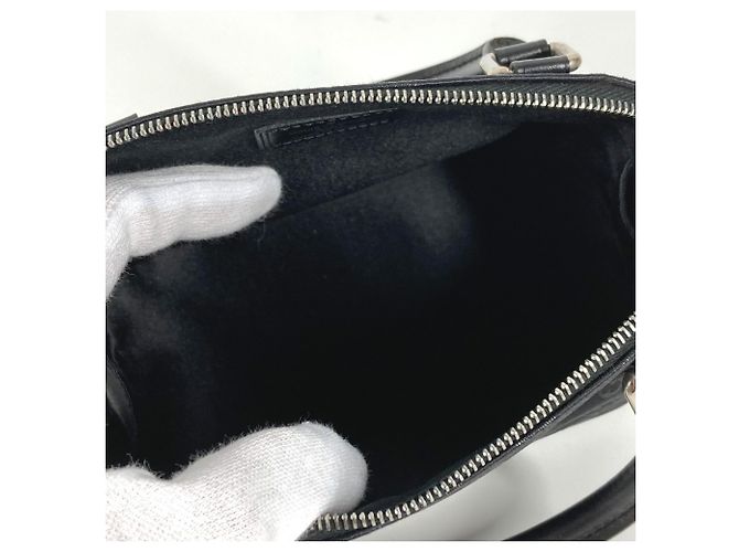 Borsa Little Alma in satin Monogram Louis Vuitton Nero - vista 10