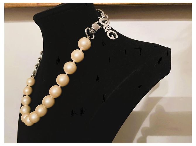 Magnifica parure DOLCE & GABBANA collana e orecchini perle Bianco - vista 4