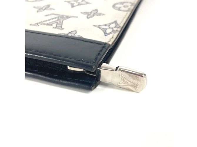 Borsa Pochette Voyage GM Louis Vuitton Monogram Savannah Chapman Brothers Bianco Blu navy - vista 6
