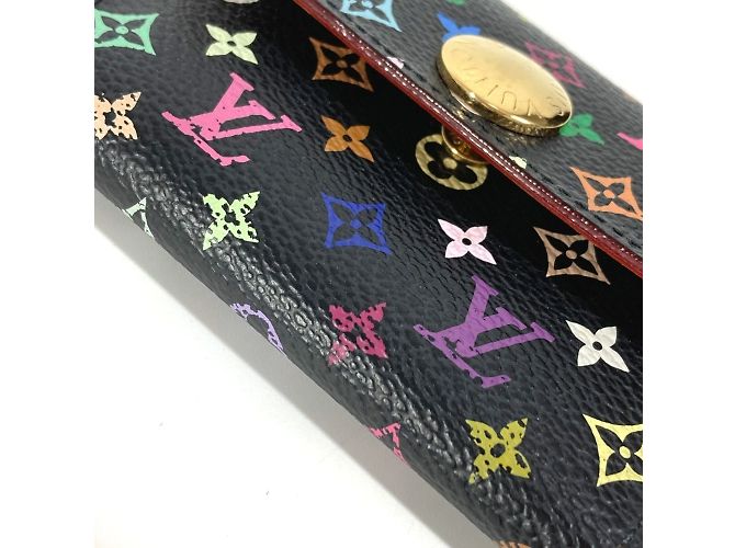 Louis Vuitton Monogram Multicolore Coin Purse Black - view 12