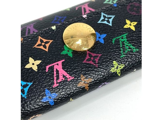 Louis Vuitton Monogram Multicolore Coin Purse Black - view 13