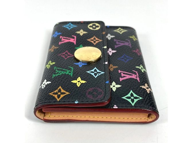 Louis Vuitton Monogram Multicolore Coin Purse Black - view 4