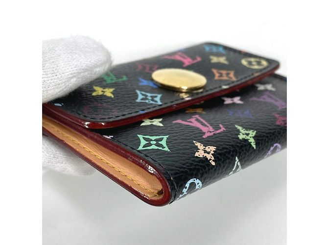 Louis Vuitton Monogram Multicolore Coin Purse Black - view 5