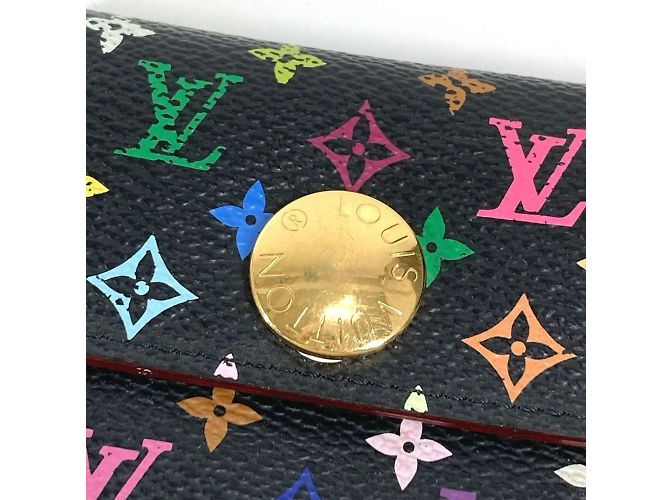 Louis Vuitton Monogram Multicolore Coin Purse Black - view 7