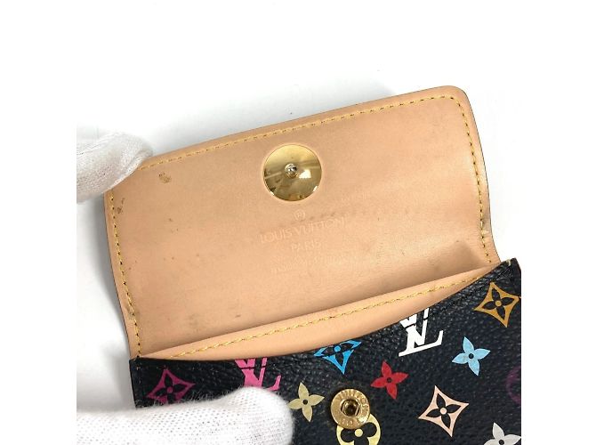 Louis Vuitton Monogram Multicolore Coin Purse Black - view 8
