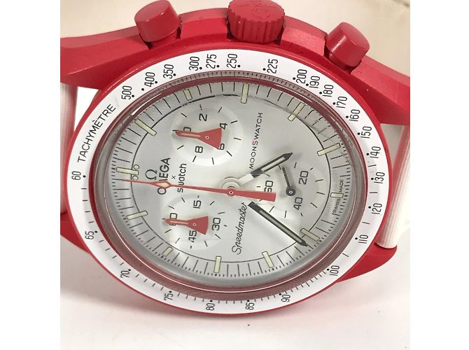 OMEGA Swatch SO33R100 Moon MISSION TO MARS Uhr - Ansicht 2