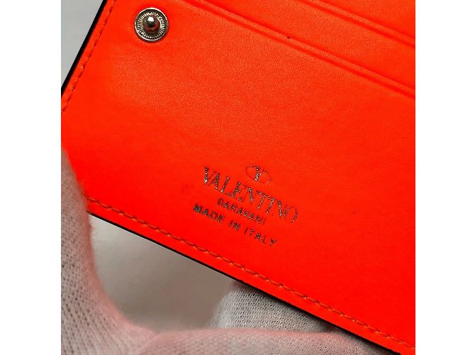 Valentino VLTN Logo Geldbörse im Querformat Orange - Ansicht 10