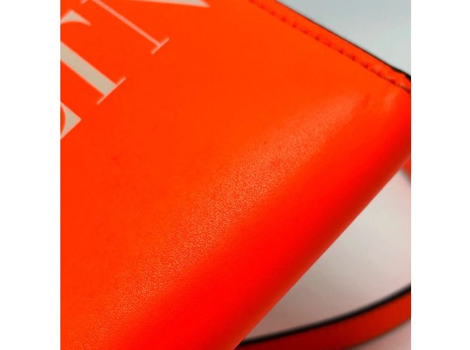 Valentino VLTN Logo Geldbörse im Querformat Orange - Ansicht 16
