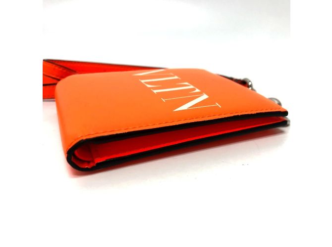 Valentino VLTN Logo Geldbörse im Querformat Orange - Ansicht 5