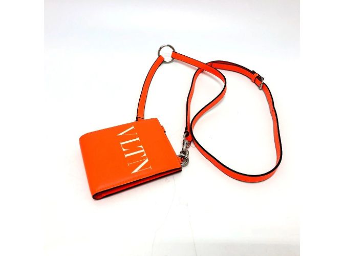 Valentino VLTN Logo Geldbörse im Querformat Orange - Ansicht 6