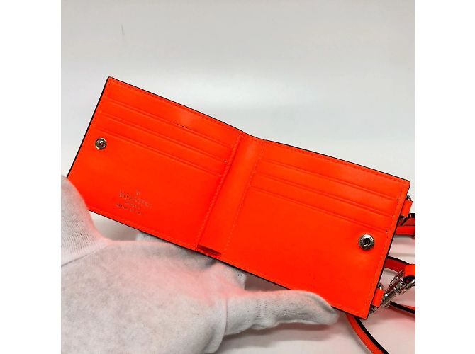Valentino VLTN Logo Geldbörse im Querformat Orange - Ansicht 7