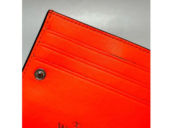 Valentino VLTN Logo Geldbörse im Querformat Orange - Ansicht 9